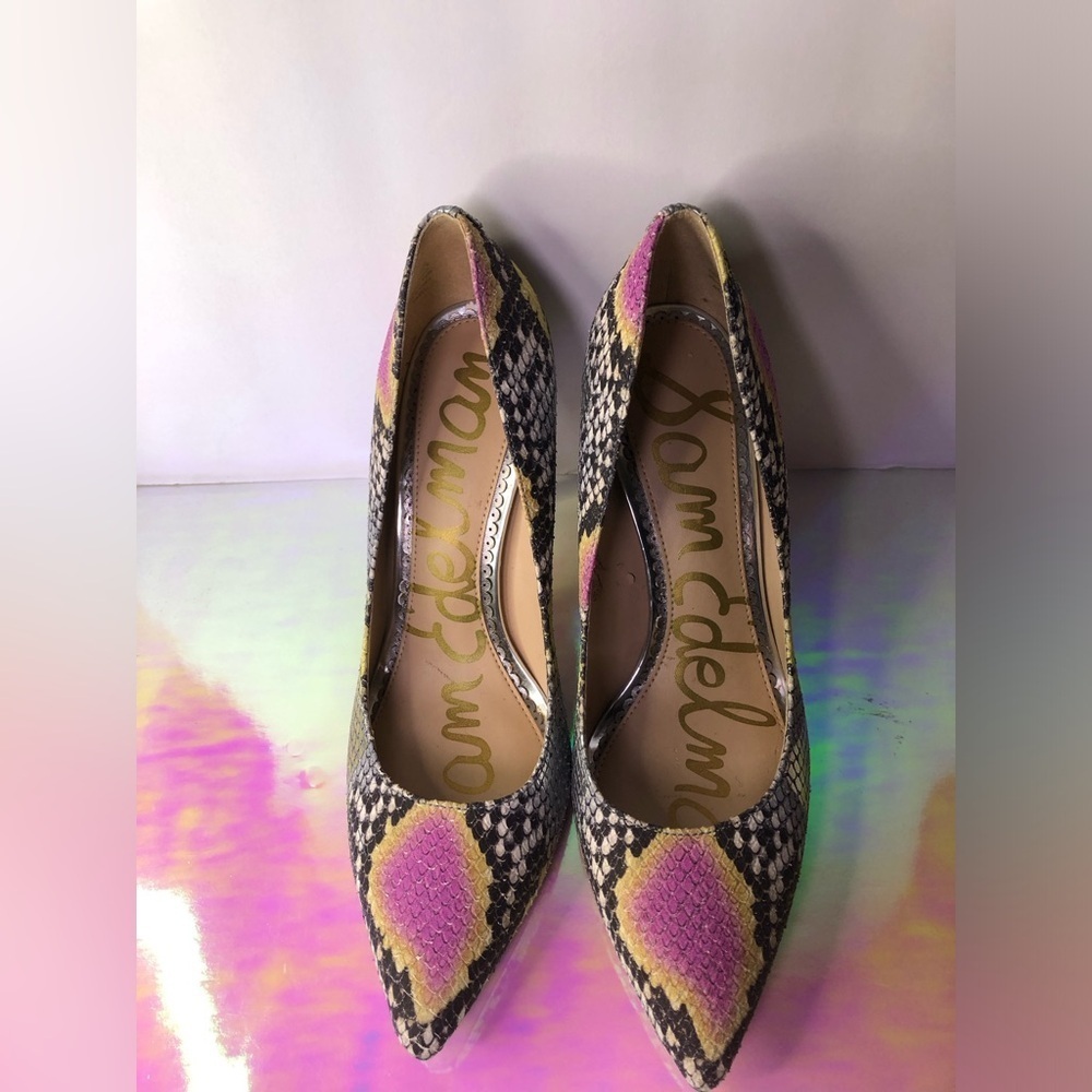 Sam Edelman Multicolor Snakeskin Heels - Picture 14 of 14